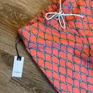 MENS coral Swim Shorts (L)